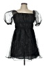 Miss Selfridge 100% Polyester Black Cocktail Dress Size 10 - photo 1