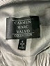 Carmen Marc Valvo Stripes Silver Blazer Size 6 - photo 6