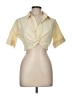 Shein 100% Rayon Yellow Short Sleeve Blouse Size 8 - 10 - photo 1