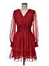Max Studio 100% Polyester Paisley Red Cocktail Dress Size M (estimated) - photo 1