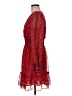 Max Studio 100% Polyester Paisley Red Cocktail Dress Size M (estimated) - photo 5