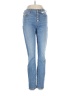 7 For All Mankind Stripes Blue Jeans Size 26 waist - photo 1