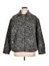 Talbots Animal Print Gray Faux Fur Jacket Size 14 - 16 Plus - photo 1
