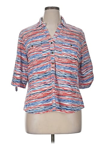 Cathy Daniels 3/4 Sleeve Button-Down Shirt (view 1)