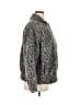 Talbots Animal Print Gray Faux Fur Jacket Size 14 - 16 Plus - photo 4