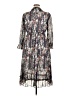 Unbranded 100% Polyester Floral Gray Casual Dress Size XL - photo 2