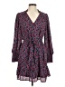 Aqua 100% Polyester Floral Purple Casual Dress Size M - photo 1