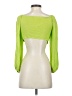 Audrey 3+1 100% Rayon Green 3/4 Sleeve Blouse Size S - photo 2