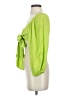 Audrey 3+1 100% Rayon Green 3/4 Sleeve Blouse Size S - photo 5
