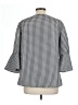 Alyx 100% Polyester Checkered-gingham Black 3/4 Sleeve Blouse Size L - photo 2