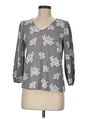 Rose + Olive 3/4 Sleeve Blouse (view 1)