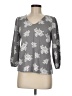 Rose + Olive Gray 3/4 Sleeve Blouse Size M - photo 1