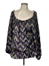 MICHAEL Michael Kors 100% Polyester Purple 3/4 Sleeve Blouse Size L - photo 1