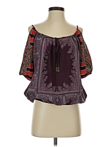 GUESS by Marciano 3/4 Sleeve Silk Top (view 1)