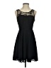 Express 100% Polyester Solid Black Cocktail Dress Size 2 - photo 1