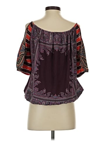 GUESS by Marciano 3/4 Sleeve Silk Top (view 2)