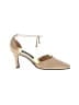 Stuart Weitzman Ivory Gold Heels Size 7 1/2 - photo 1