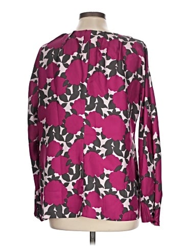 Barneys New York Long Sleeve Silk Top (view 2)