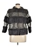 Alberto Makali 100% Polyester Metallic Silver Faux Fur Jacket Size XL - photo 1