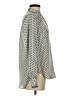 Dalia Collection 100% Polyester Polka Dots Silver Long Sleeve Blouse Size S - photo 4