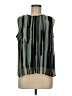 DKNY 100% Polyester Green Sleeveless Blouse Size M - photo 1