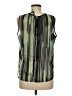 DKNY 100% Polyester Green Sleeveless Blouse Size M - photo 2