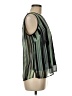 DKNY 100% Polyester Green Sleeveless Blouse Size M - photo 4