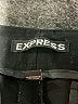 Express 100% Polyester Solid Black Shorts Size 10 - photo 3