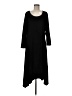 G.I.L.I. Solid Black Casual Dress Size M - photo 1