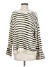 Staccato 100% Polyester Stripes Ivory Pullover Sweater Size S - photo 1