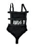 Superdown Graphic Black One Piece Swimsuit Size L - photo 1