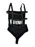Superdown Graphic Black One Piece Swimsuit Size L - photo 2