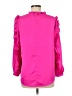 J.Crew 100% Polyester Pink 3/4 Sleeve Blouse Size M - photo 2