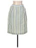 Unbranded 100% Polyester Stripes Green Casual Skirt Size 14 - photo 1