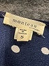 Monteau Polka Dots Blue Short Sleeve Blouse Size S - photo 7