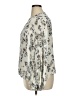 Express 100% Polyester Floral Ivory Long Sleeve Blouse Size XL - photo 5
