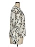 Express 100% Polyester Floral Ivory Long Sleeve Blouse Size XL - photo 4