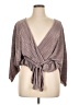 ASOS 100% Polyester Gray Pink Sleeveless Blouse Size 14 - photo 1