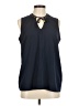 Coupé Collection 100% Polyester Blue Sleeveless Blouse Size M - photo 1