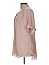 Worthington 100% Polyester Pink Short Sleeve Blouse Size L - photo 5