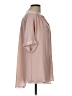 Worthington 100% Polyester Pink Short Sleeve Blouse Size L - photo 4