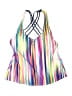 24th & Ocean Stripes White Swimsuit Top Size M - photo 1