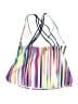24th & Ocean Stripes White Swimsuit Top Size M - photo 2