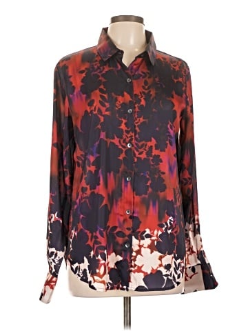 Velvet Long Sleeve Blouse (view 1)