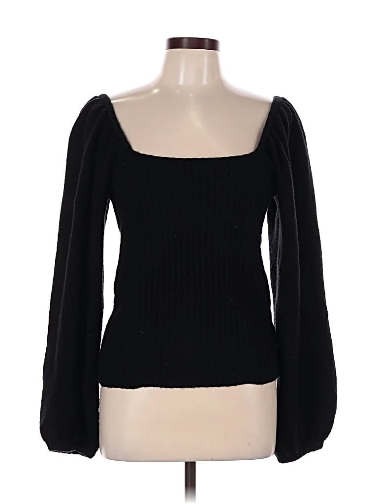 Pre-owned Halogen Cardigan Sweater In Black