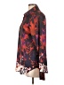 Velvet 100% Polyester Print Red Long Sleeve Blouse Size L - photo 5