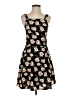 Storia 100% Polyester Floral Black Casual Dress Size S - photo 1