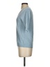 Ella Moss Houndstooth Blue 3/4 Sleeve T-Shirt Size S - photo 5