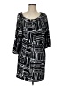 AB Studio Graphic Black Casual Dress Size L - photo 1