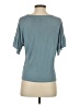 Caution to the Wind Teal Short Sleeve Top Size S - photo 2